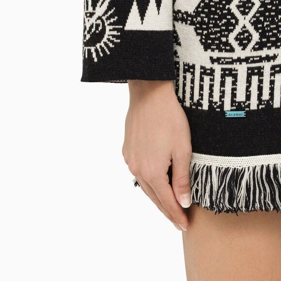 Alanui Black/White Jacquard Cardigan - Picture 4 of 4